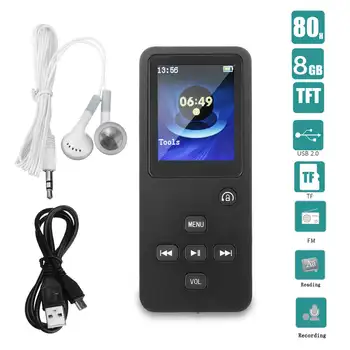 Lossless HIFI MP3 Music Player 1.8 Inch 8GB bluetooth Portable Audio Player Voice Recorder FM WAV MP3 FLAC WMA Bundle Headphone
Lossless HIFI MP3 Music Player 1.8 Inch 8GB bluetooth Portable Audio Player Voice Recorder FM WAV MP3 FLAC WMA Bundle Headphone