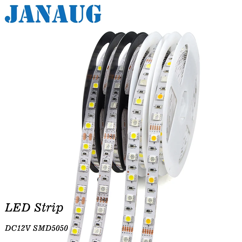 LED Strip Light RGB 5050 SMD DC12V 60LEDs/m Flexible LED Light Strips RGB 5050 300LEDs 5M White/Warm White/Blue/Green/Red/Yellow
LED Strip Light RGB 5050 SMD DC12V 60LEDs/m Flexible LED Light Strips RGB 5050 300LEDs 5M White/Warm White/Blue/Green/Red/Yellow