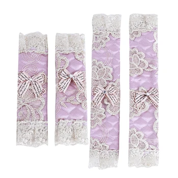 1pair Lace Flower Polka Dot Door/Refrigerator Handle Cover Practical Doorknob Door Handle Cover Double-door Fridge Gloves 
1pair Lace Flower Polka Dot Door/Refrigerator Handle Cover Practical Doorknob Door Handle Cover Double-door Fridge Gloves