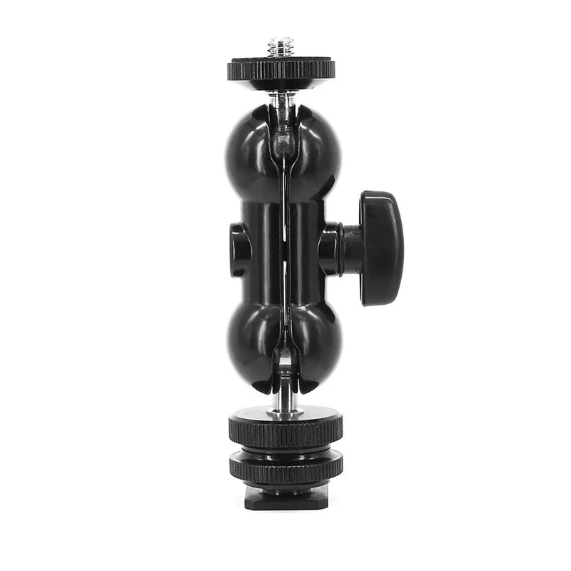 Dual Ball Head Shoe Mount Adapter Magic Arm 1/4" Screw Portable GPS Phone LCD Monitor DV Video Light DSLR Camera
Dual Ball Head Shoe Mount Adapter Magic Arm 1/4" Screw Portable GPS Phone LCD Monitor DV Video Light DSLR Camera