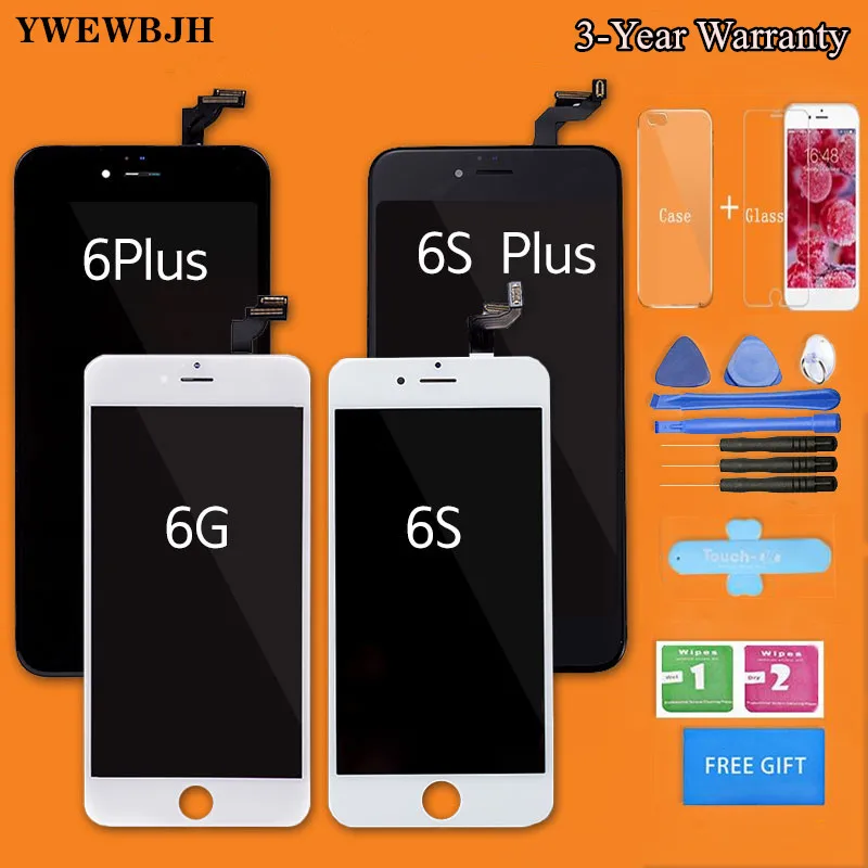 AAA+++ LCD Display For iPhone 6 6s Plus touch Screen replacement Digitizer Assembly for iPhone 5S 6S LCD Screen No Dead Pixel
AAA+++ LCD Display For iPhone 6 6s Plus touch Screen replacement Digitizer Assembly for iPhone 5S 6S LCD Screen No Dead Pixel