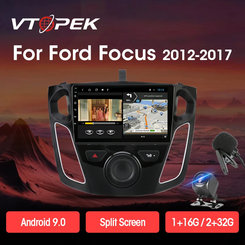 Vtopek 10inch Android 9.0 T3L Car Multimedia Video Players GPS Navigation For Ford Focus 3 Mk 3 Salon 2012-2017 Head Unit 2 Din
Vtopek 10inch Android 9.0 T3L Car Multimedia Video Players GPS Navigation For Ford Focus 3 Mk 3 Salon 2012-2017 Head Unit 2 Din