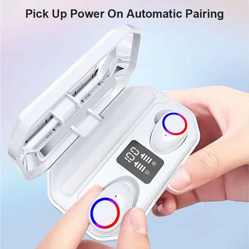 Bluetooth Earbuds Wireless Headphones LED with Microphone Waterproof for Sports JR Deals
Bluetooth Earbuds Wireless Headphones LED with Microphone Waterproof for Sports JR Deals