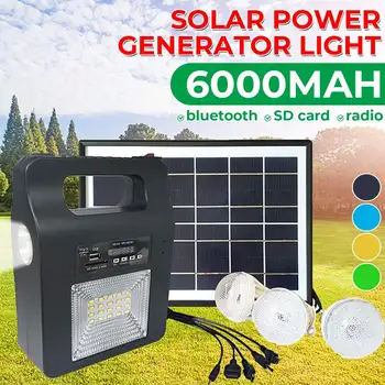5W USB Charger Home System Solar Power Panel Generator Kit FM bluetooth Speaker with 6V 3 LED Bulbs Light Outdoor Lighting
5W USB Charger Home System Solar Power Panel Generator Kit FM bluetooth Speaker with 6V 3 LED Bulbs Light Outdoor Lighting
