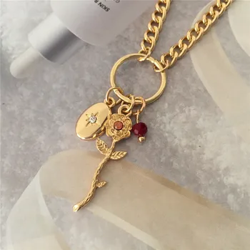 New Trendy Women Fashion Necklace Gold Color Chain Oval Flower Bead Charm Pendant Chocker Necklace For Wedding Jewelry
New Trendy Women Fashion Necklace Gold Color Chain Oval Flower Bead Charm Pendant Chocker Necklace For Wedding Jewelry