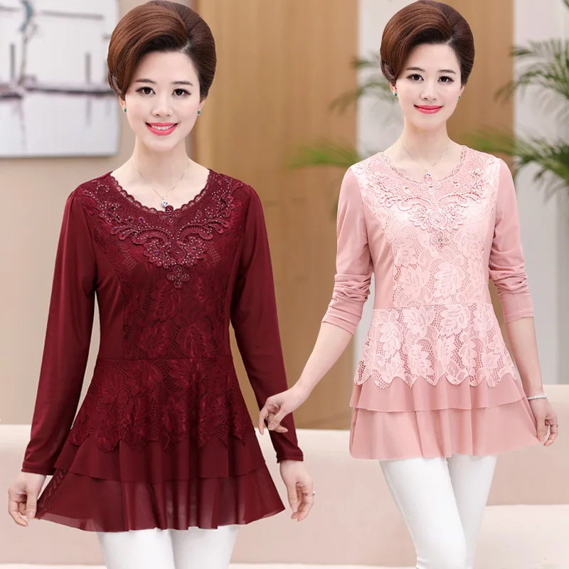 2017 Spring And Autumn New Style Middle-aged WOMEN'S Dress 40-Year-Old 50 Sweater Middle-aged Autumn Clothing Long Sleeve Base S
2017 Spring And Autumn New Style Middle-aged WOMEN'S Dress 40-Year-Old 50 Sweater Middle-aged Autumn Clothing Long Sleeve Base S