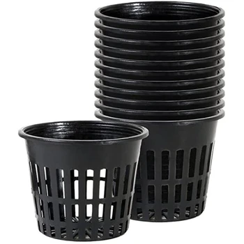 50 Pack Plant Nursery Net Pots Plastic Net Cups for Hydroponics - Reusable Heavy Duty Wide Lip Round Bucket Basket
50 Pack Plant Nursery Net Pots Plastic Net Cups for Hydroponics - Reusable Heavy Duty Wide Lip Round Bucket Basket