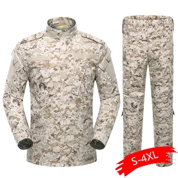 5Color Men Army Military Uniform Tactical Suit ACU Special Forces Combat Shirt Coat Pant Set Camouflage Militar Soldier Clothes
5Color Men Army Military Uniform Tactical Suit ACU Special Forces Combat Shirt Coat Pant Set Camouflage Militar Soldier Clothes