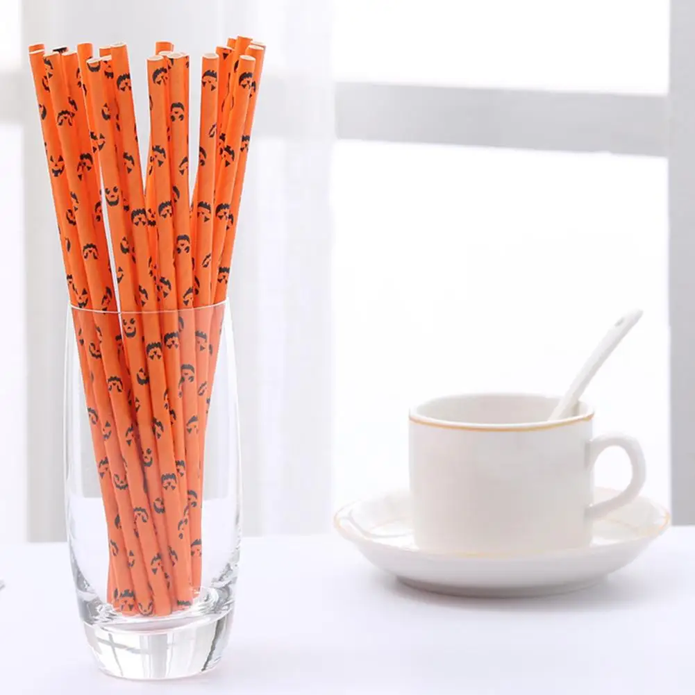 25Pcs Halloween Pumpkin Print Disposable Bio-degradable Paper Straws Party Decor of biodegradable non-toxic paper safe to drink
25Pcs Halloween Pumpkin Print Disposable Bio-degradable Paper Straws Party Decor of biodegradable non-toxic paper safe to drink