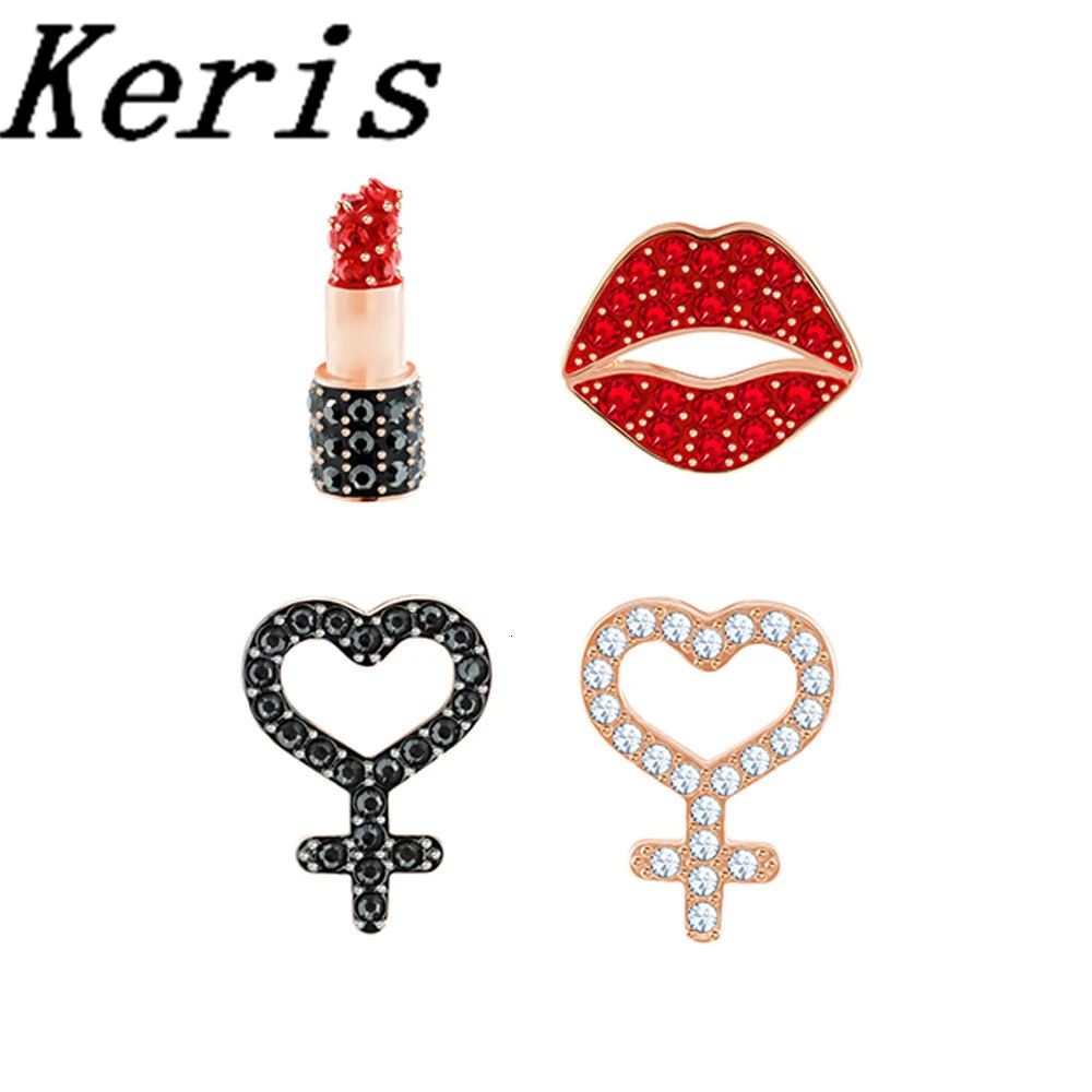 High quality swa new lipstick sweet red lipstick lady set earrings
High quality swa new lipstick sweet red lipstick lady set earrings