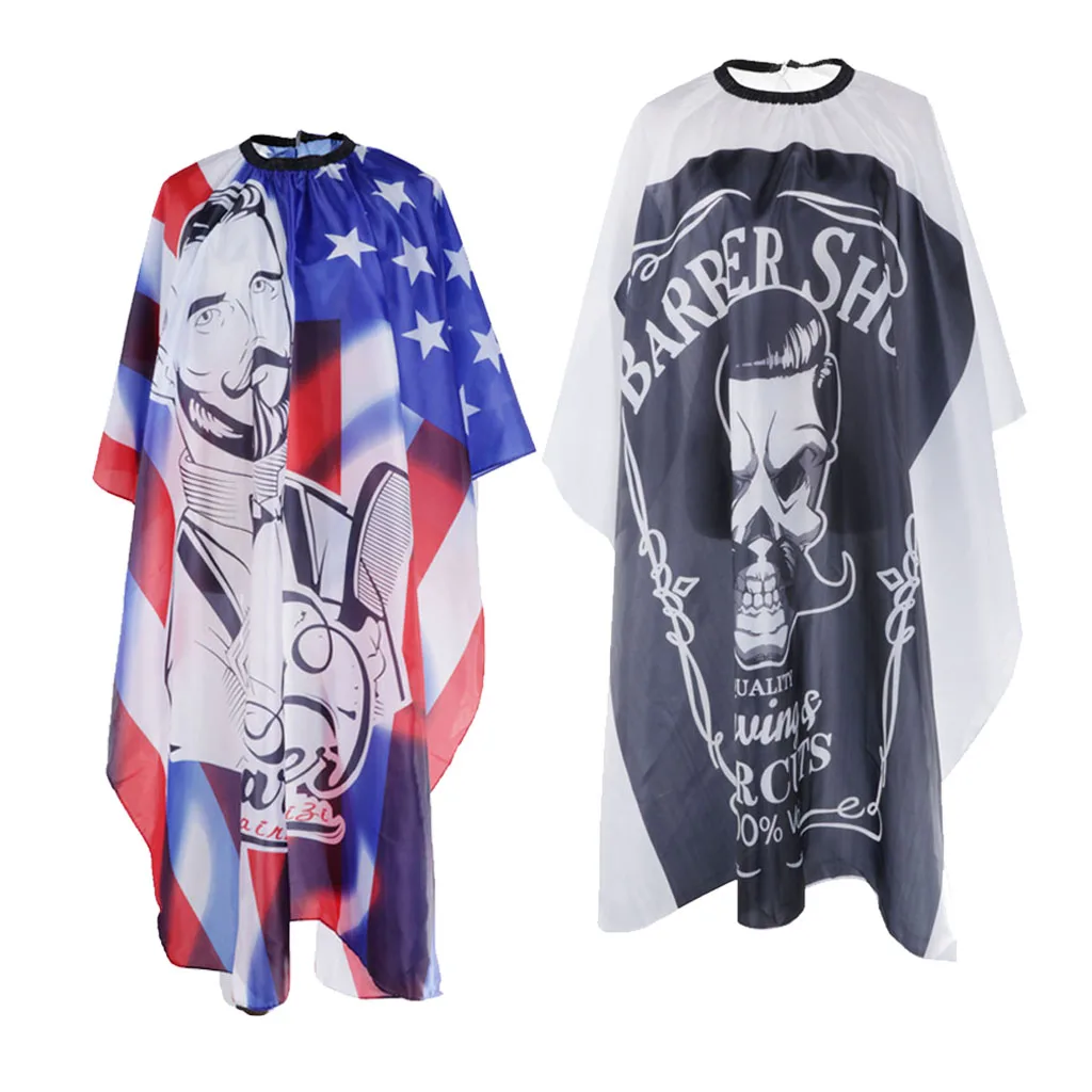 2x Stylist Cuttings Cape Coloring Perming Gown Wrap Cloth with Snap Buckle 2x Stylist Cuttings Cape Coloring Perming Gown Wrap Cloth with Snap Buckle