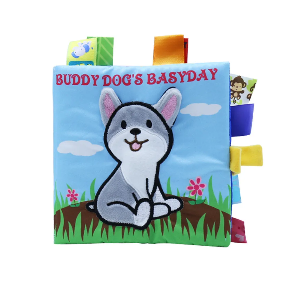 Baby Kids Intelligence Development Animal Cloth Book Educational Cognize Toys Toddler learning tools Interaction Toys #B