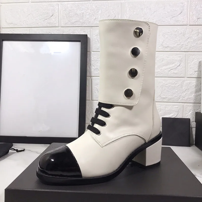 Autumn Boots Booties Ladies Brand Women's Shoes Round Toe booties Lace Up Bootee Woman 2019 White Fashion 
Autumn Boots Booties Ladies Brand Women's Shoes Round Toe booties Lace Up Bootee Woman 2019 White Fashion
