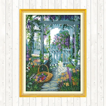 The Garden Gate Counted Cross Stitch Kits Sale Counted Printed on Canvas 11CT 14CT Cross Stitch Kit Embroidery Needlework Sets
The Garden Gate Counted Cross Stitch Kits Sale Counted Printed on Canvas 11CT 14CT Cross Stitch Kit Embroidery Needlework Sets