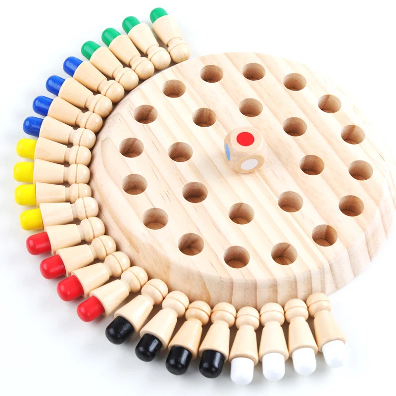 Wooden Memory Match Stick Chess Game Children Party Game Fun Block Board Game Educational Color Cognitive Ability Toy For Kids
Wooden Memory Match Stick Chess Game Children Party Game Fun Block Board Game Educational Color Cognitive Ability Toy For Kids