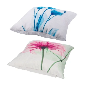 2Pcs 45X45cm Modern Ink Painting Flower Flax Throw Pillow Case Waist Cushion Cover Pink and Green & Blue
2Pcs 45X45cm Modern Ink Painting Flower Flax Throw Pillow Case Waist Cushion Cover Pink and Green & Blue