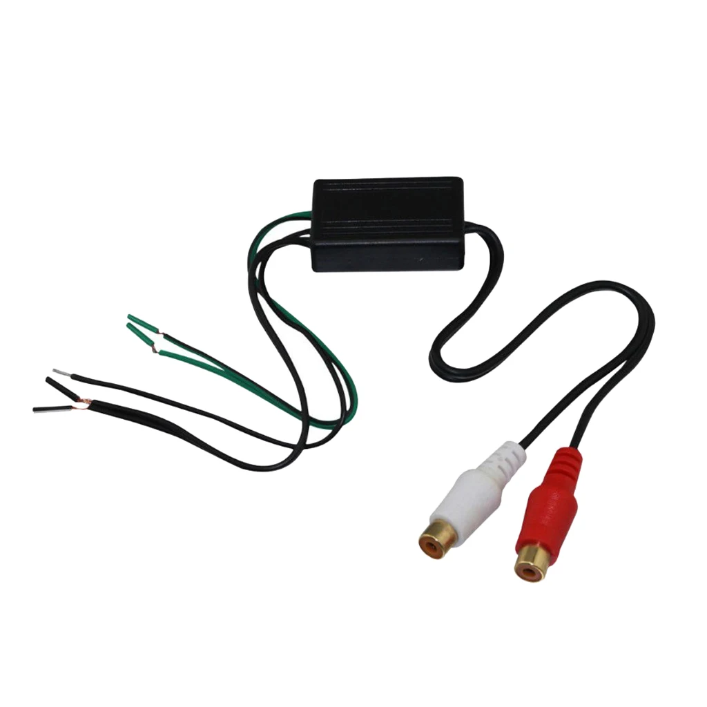 Car Audio RCA Speaker High to Low Level Line Output Converter Adapter Wire Car Audio RCA Speaker High to Low Level Line Output Converter Adapter Wire