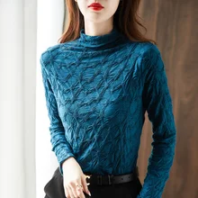 Velvet Fabric Long Sleeve Bottoming Women T-shirts Autumn Lace Vintage Streetwear Women Top Black Womens Blouses and Tops
Velvet Fabric Long Sleeve Bottoming Women T-shirts Autumn Lace Vintage Streetwear Women Top Black Womens Blouses and Tops