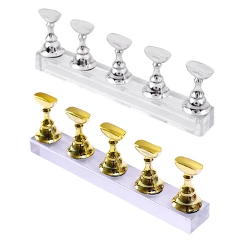 2 Pcs New Magnetic Acrylic Manicure Tools Nail Practice Hand Nail Exercises Pedestal Nail Supplies Nail Tips Display Stand , Gol
2 Pcs New Magnetic Acrylic Manicure Tools Nail Practice Hand Nail Exercises Pedestal Nail Supplies Nail Tips Display Stand , Gol