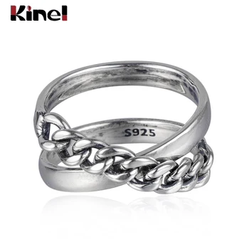 Kinel S925 sterling silver ring jewelry hot retro simple personality multi-layer glossy twist jewelry ring men and women couple
Kinel S925 sterling silver ring jewelry hot retro simple personality multi-layer glossy twist jewelry ring men and women couple