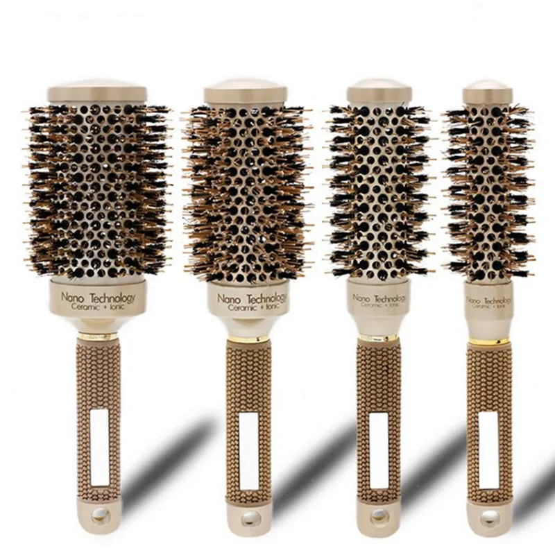 Professional Salon Styling Tools Round Hair Comb Hairdressing Magic Curling Hair Brushes Comb Ceramic Iron Barrel Comb
Professional Salon Styling Tools Round Hair Comb Hairdressing Magic Curling Hair Brushes Comb Ceramic Iron Barrel Comb