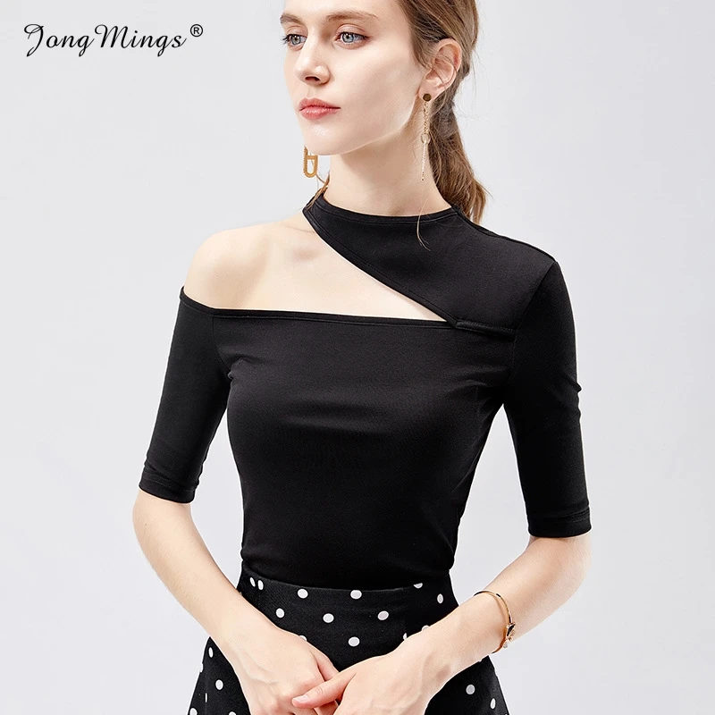 Fashion One Shoulder T Shirt Women Autumn Women Clothes 2019 Half Sleeve Designer Tshirt Irregular Pullovers Tee Shirt Femme
Fashion One Shoulder T Shirt Women Autumn Women Clothes 2019 Half Sleeve Designer Tshirt Irregular Pullovers Tee Shirt Femme