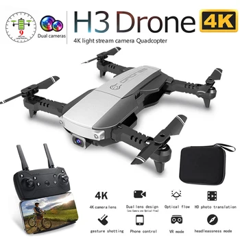 H3 Professional Foldable Drone with Dual Camera 4K HD WiFi FPV Wide Angle Optical Flow RC Quadcopter Helicopter Toy VS SG106 E58
H3 Professional Foldable Drone with Dual Camera 4K HD WiFi FPV Wide Angle Optical Flow RC Quadcopter Helicopter Toy VS SG106 E58