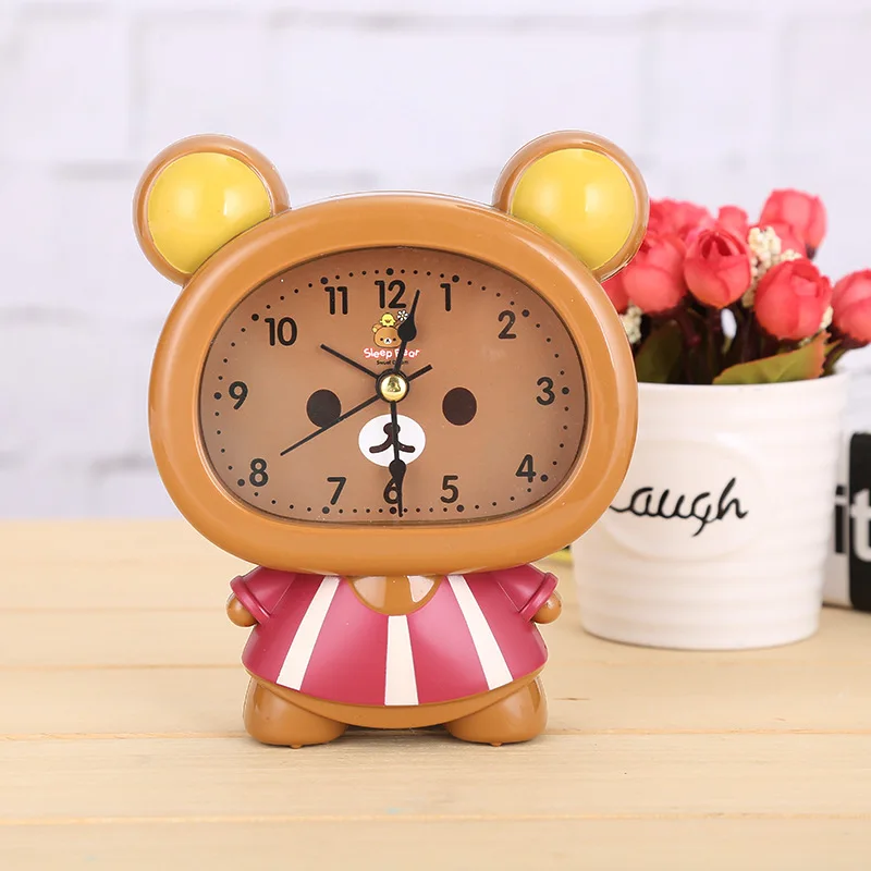 Teddy bear Creative Cozy Provence Pink Cartoon Bear Alarm Clock Mute Needle Clock Snooze Function Table Clock Ornament
Teddy bear Creative Cozy Provence Pink Cartoon Bear Alarm Clock Mute Needle Clock Snooze Function Table Clock Ornament