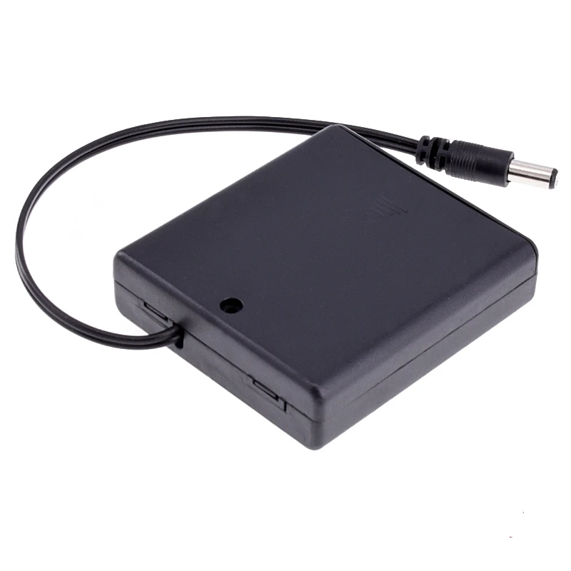 Battery Box Case 4 Slots Cable Power Storage Cell Holder With DC Connector Switch Direct Current Jack For 4Pcs AA EQUIV Cover
Battery Box Case 4 Slots Cable Power Storage Cell Holder With DC Connector Switch Direct Current Jack For 4Pcs AA EQUIV Cover