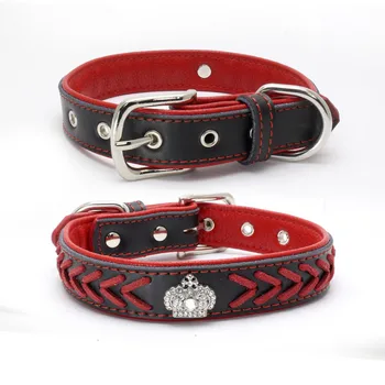 Rhinestone Crown Knitted Cat Dog Collar Hand-knitted Microfiber Soft Pet Necklace Adjustable Dogs Chain Personalized Martingale
Rhinestone Crown Knitted Cat Dog Collar Hand-knitted Microfiber Soft Pet Necklace Adjustable Dogs Chain Personalized Martingale