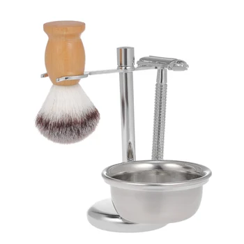 2 in 1 Stainless Steel Shaving Holder for Shaving Razor Brush & Shaving Soap Bowl Men's Shaving Kit Male Shaving Tool Set
2 in 1 Stainless Steel Shaving Holder for Shaving Razor Brush & Shaving Soap Bowl Men's Shaving Kit Male Shaving Tool Set