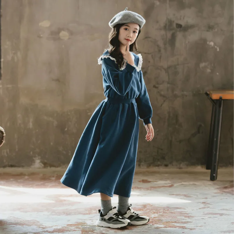 2019 New Girls Long Style Dresses Baby Girls Plus Velvet Thicken Winter Dresses Kids Lace Collar Cute Princess Dresses, #8120
2019 New Girls Long Style Dresses Baby Girls Plus Velvet Thicken Winter Dresses Kids Lace Collar Cute Princess Dresses, #8120