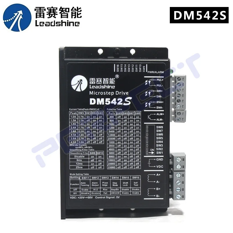 DM542S Leadshine New Superior DSP 2PH 4.2A DC Driver For NEMA23 NEMA17 57mm 42mm Hybrid Stepper Motor replace DM542 M542 M542C
DM542S Leadshine New Superior DSP 2PH 4.2A DC Driver For NEMA23 NEMA17 57mm 42mm Hybrid Stepper Motor replace DM542 M542 M542C