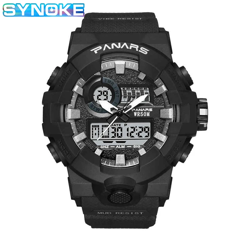 Sport Watch Mens SYNOKE 50M Waterproof Military Wristwatch xfcs Quartz Mens Dress Sports Clock Mens Watches Relogio Masculino
Sport Watch Mens SYNOKE 50M Waterproof Military Wristwatch xfcs Quartz Mens Dress Sports Clock Mens Watches Relogio Masculino