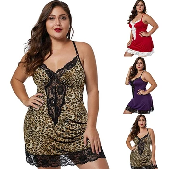 Sexy V-neck Women Lingerie Night Dress Sleeveless Ladies Satin Nightgown Plus Size XL-5XL Lace Sleepwear Nightwear Lingeries
Sexy V-neck Women Lingerie Night Dress Sleeveless Ladies Satin Nightgown Plus Size XL-5XL Lace Sleepwear Nightwear Lingeries