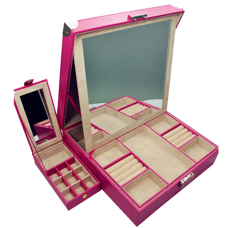 2014 New Style Large-Volume Desktop Jewelry Cosmetic Box with Large Mirror Send Carrying Case Factory Direct Selling
2014 New Style Large-Volume Desktop Jewelry Cosmetic Box with Large Mirror Send Carrying Case Factory Direct Selling