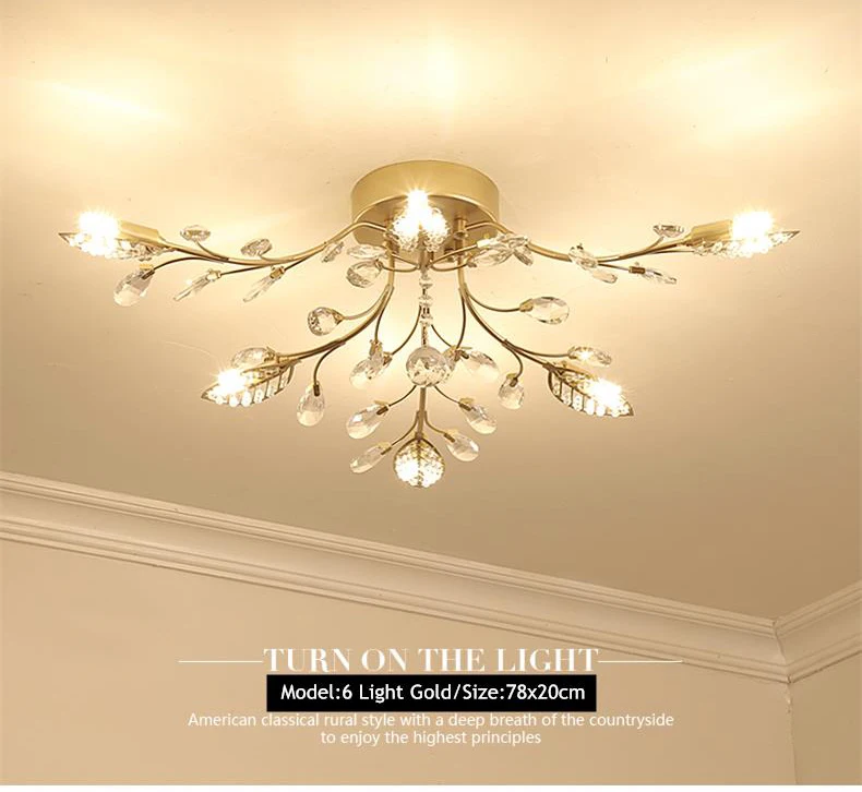 TRAZOS New Led Ceiling Lights Gold Lamp For Bedroom Living room Lighting lustre de plafond Lustre Modern Ceiling lamp AC110-240V TRAZOS New Led Ceiling Lights Gold Lamp For Bedroom Living room Lighting lustre de plafond Lustre Modern Ceiling lamp AC110-240V