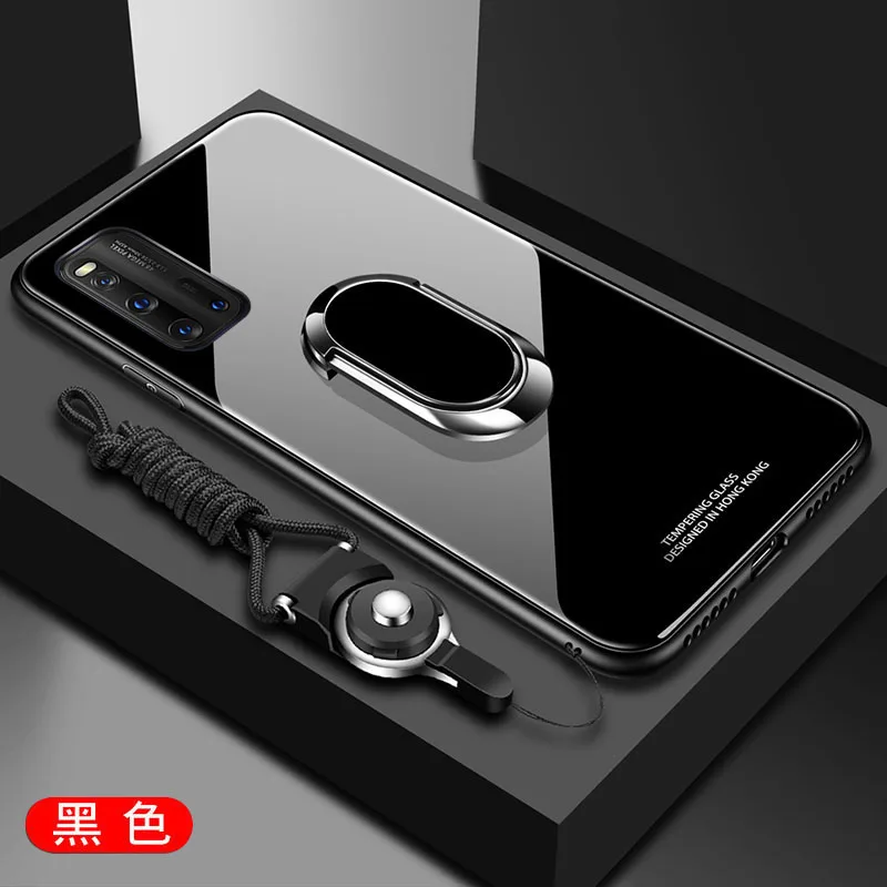 For VIVO IQOO 3 Case Luxury Hard Tempered Glass With Stand Ring Magnet Protective Back Cover Case for iqoo3 iqoo3 phone shell
For VIVO IQOO 3 Case Luxury Hard Tempered Glass With Stand Ring Magnet Protective Back Cover Case for iqoo3 iqoo3 phone shell