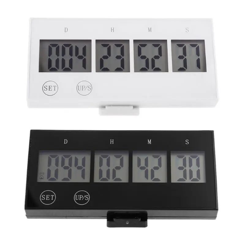 Digital Timer Countdown 999 Days Clock Touch Key LCD Large Screen Event Reminder E65B
Digital Timer Countdown 999 Days Clock Touch Key LCD Large Screen Event Reminder E65B