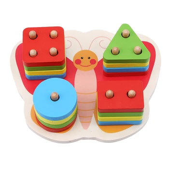 Children Learning Matching Blocks Toy Butterfly Baby Wooden 3D Geometry Shape Educational Sorting Board Building Blocks
Children Learning Matching Blocks Toy Butterfly Baby Wooden 3D Geometry Shape Educational Sorting Board Building Blocks