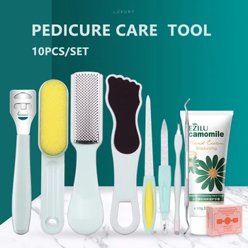 Professional Pedicure Tool Dead Skin Callus Remover Pedicure Feet Files Stainless Steel Dual-purpose Foot Grinder Care 10Pcs/Set
Professional Pedicure Tool Dead Skin Callus Remover Pedicure Feet Files Stainless Steel Dual-purpose Foot Grinder Care 10Pcs/Set
