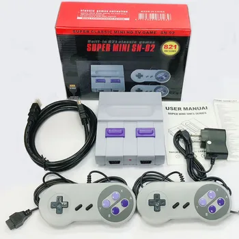 Newest Mini Retro Console Built-In 821 Games HDMI Out HD TV Video Game 8-bit Dual Gamepad Game Console
Newest Mini Retro Console Built-In 821 Games HDMI Out HD TV Video Game 8-bit Dual Gamepad Game Console