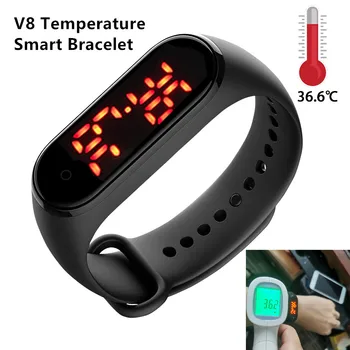 V8 Smart Bracelet Body Temperature Monitoring Precise Display Smart Band Clock Time Hours Smart Wristband for Men Women kids
V8 Smart Bracelet Body Temperature Monitoring Precise Display Smart Band Clock Time Hours Smart Wristband for Men Women kids