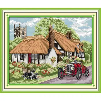 Joy Sunday Wholesale Beautiful Home Cross Stitch Pattern Print Needlework Set For Embroidery Goods Landscape Decor Cotton Fabric
Joy Sunday Wholesale Beautiful Home Cross Stitch Pattern Print Needlework Set For Embroidery Goods Landscape Decor Cotton Fabric