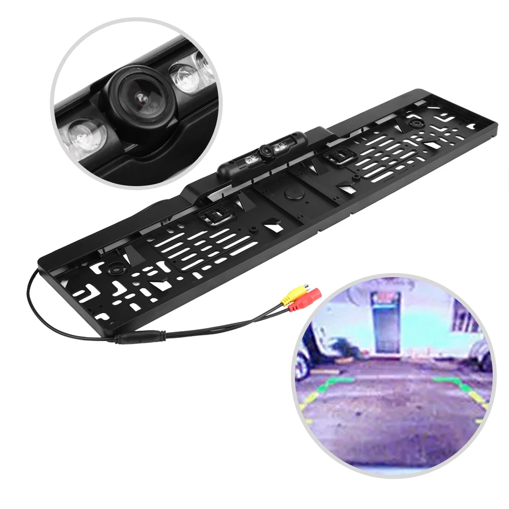 European License Plate Frame Automobiles Number License Plate Frames With Rearview Reverse Backup Camera Infrared Power Cable
European License Plate Frame Automobiles Number License Plate Frames With Rearview Reverse Backup Camera Infrared Power Cable
