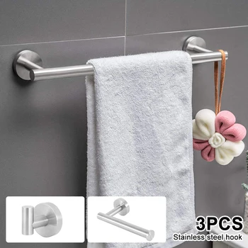3ps/set Kitchen Roll Paper Wall Mount Toilet Paper Holder Stainless Steel Bathroom Tissue Towel Accessories Rack Holders 
3ps/set Kitchen Roll Paper Wall Mount Toilet Paper Holder Stainless Steel Bathroom Tissue Towel Accessories Rack Holders