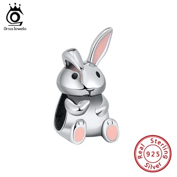 ORSA JEWELS Authentic 925 Sterling Silver Charms with Animal Pink Rabbit Shape Beads Fit DIY Bangle Bracelet CB08
ORSA JEWELS Authentic 925 Sterling Silver Charms with Animal Pink Rabbit Shape Beads Fit DIY Bangle Bracelet CB08