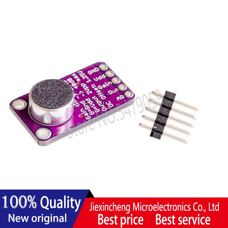 MAX9814 high performance microphone AGC amplifier module CMA-4544PF-W New original
MAX9814 high performance microphone AGC amplifier module CMA-4544PF-W New original