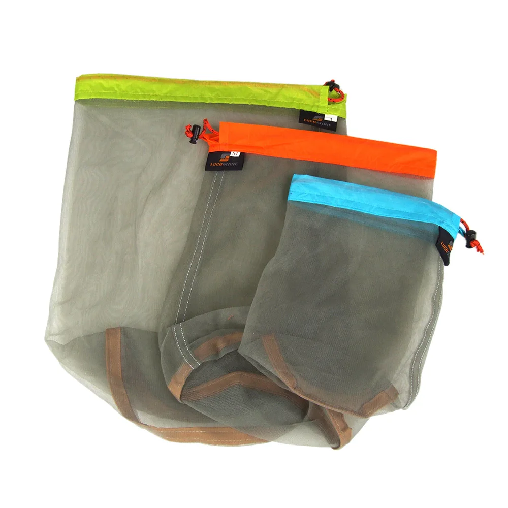 Travel Kits Ultralight Portable Drawstring Mesh Stuff Sack Storage Bag for Outdoor Sports Traveling Camping Hiking S M L
Travel Kits Ultralight Portable Drawstring Mesh Stuff Sack Storage Bag for Outdoor Sports Traveling Camping Hiking S M L