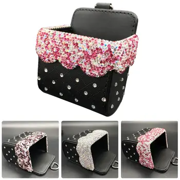 Car Storage Bag Crystal Diamond Air Vent Dashboard Tidy Hanging Leather Organizer Box Glasses Phone Holder Storage Box Car Acces
Car Storage Bag Crystal Diamond Air Vent Dashboard Tidy Hanging Leather Organizer Box Glasses Phone Holder Storage Box Car Acces